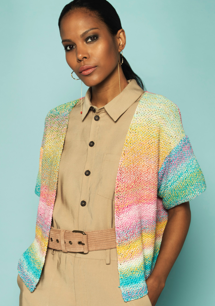 Jacke Quin  | Wollpaket mit Zauberball® Crazy Cotton  | Stricken | 