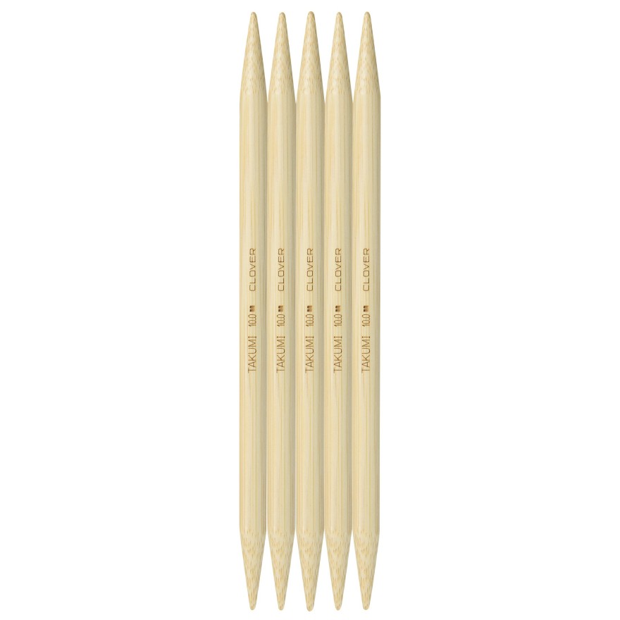 Nadelspiel Takumi® Bambus von Clover 20 cm 10,00 mm