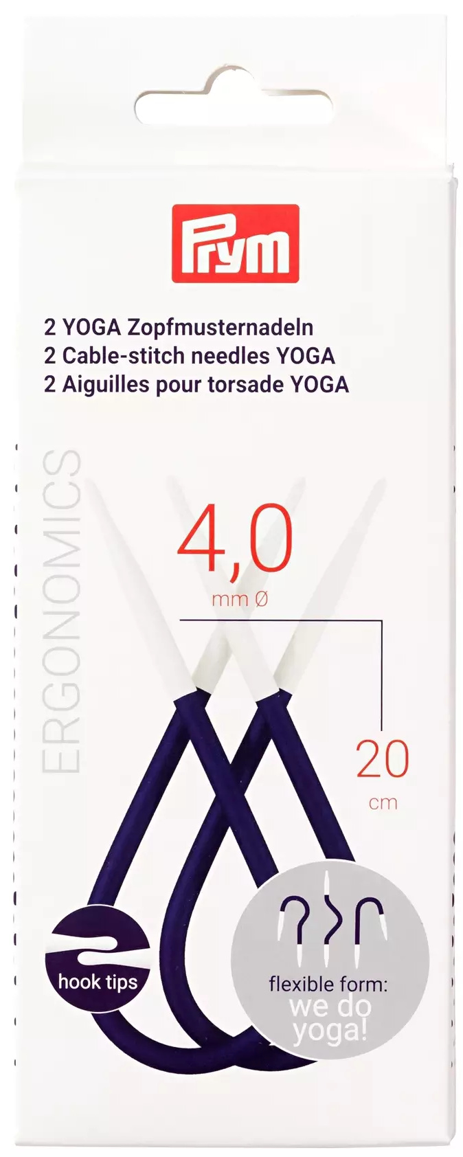 Zopfmusternadel Yoga 4,00 mm prym.ergonomics Zopfmusternadel Yoga 4,00 mm prym.ergonomics