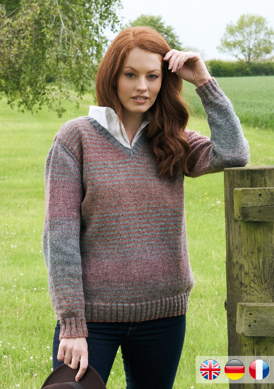 Forever Sweater | Wollpaket mit Felted Tweed Colour | Stricken