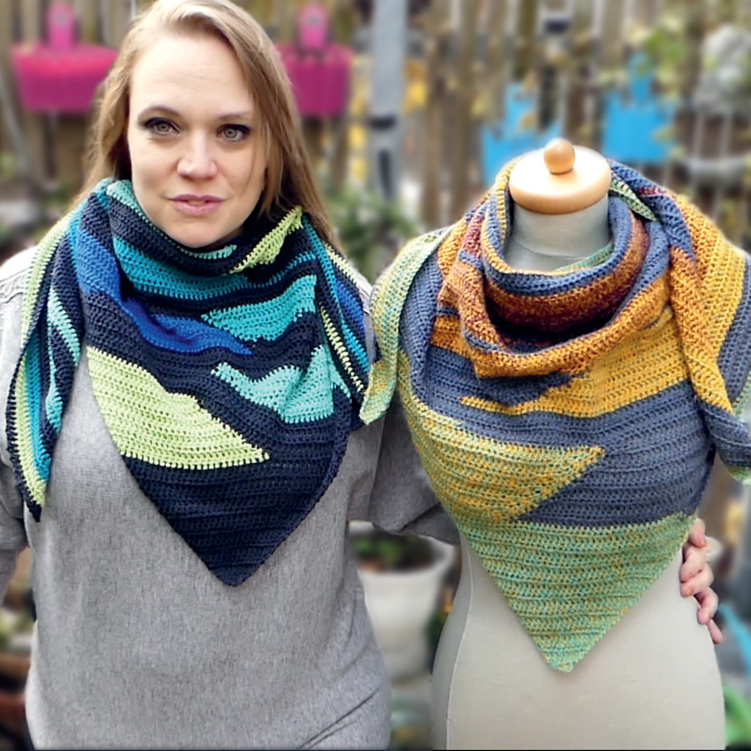 Tuch 1-2-3 gehäkelt | Anleitung als PDF | Häkeln | Sylvie Rasch Tuch 1-2-3 gehäkelt | Anleitung als PDF | Häkeln | Sylvie Rasch