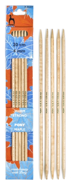 Nadelspiel Maple von Pony 20 cm 12,00 mm