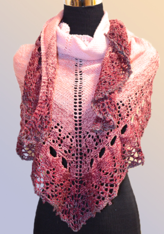 Dreiecktuch Simply-Lace (ehemals Winterlace) | Einzelanleitung | Wolle BOBBEL cotton 800m  | Stricken | Annemarie