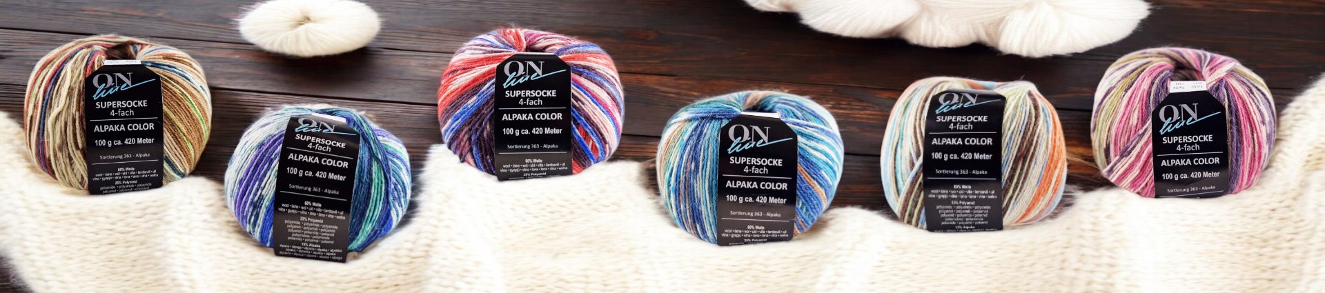 Entdecke die Supersocke 100 Alpaka Color, 4-fach“ – Für kuschelige, farbenfrohe Strümpfe