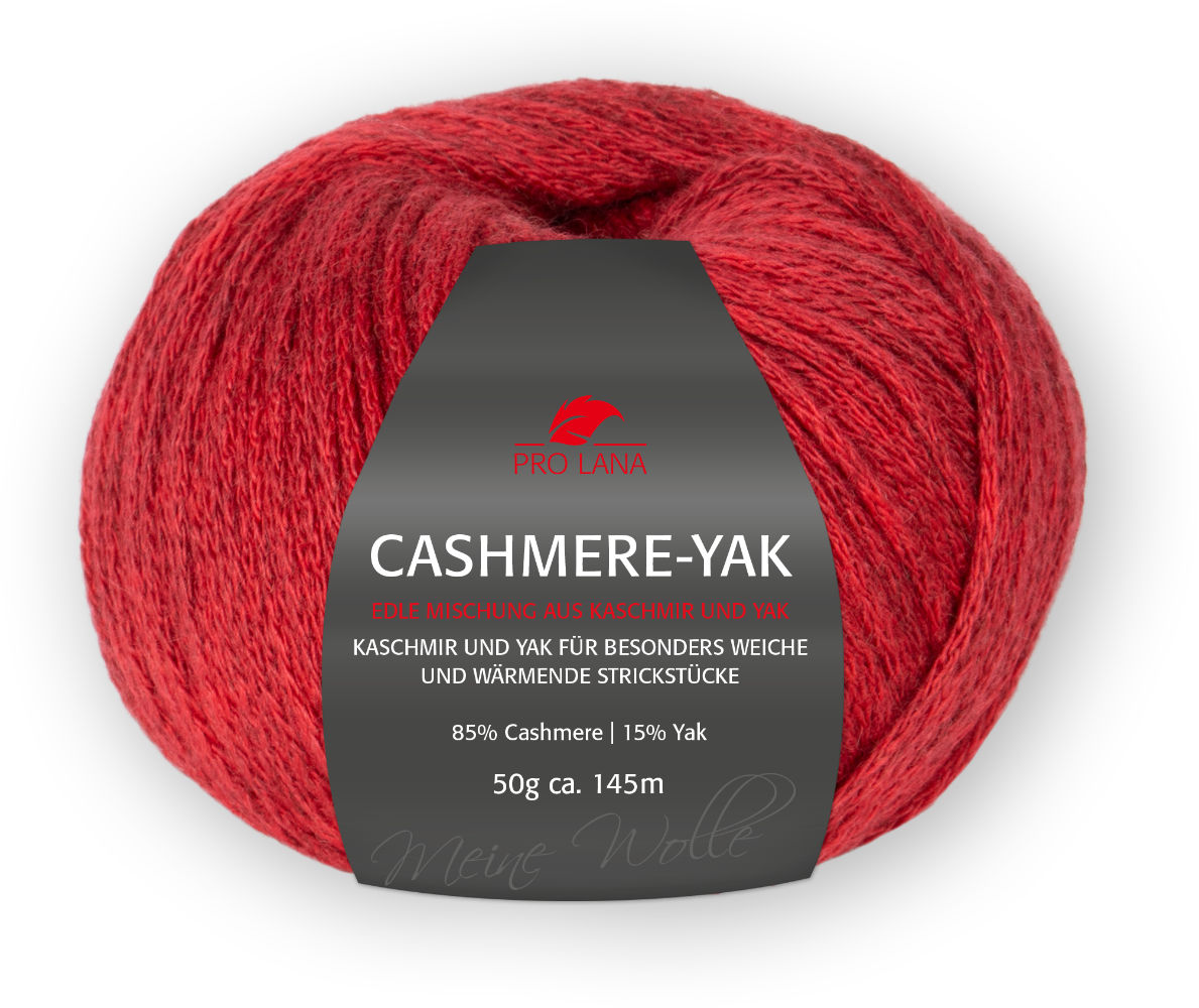 Cashmere-Yak von Pro Lana 0030 - weinrot