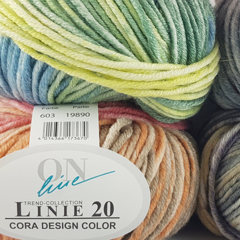 Cora Linie 20 Design Color von ONline 0601 - rosa/grau/blau