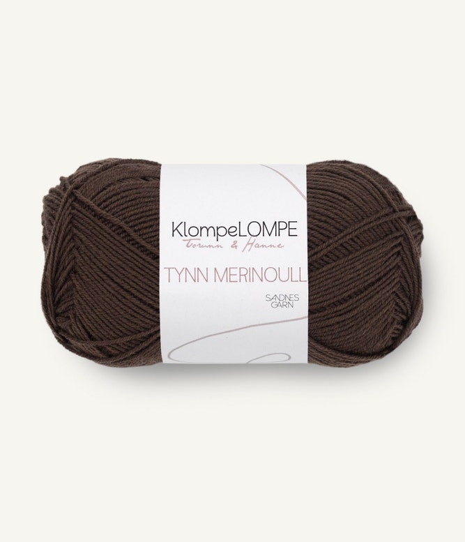 KlompeLOMPE Tynn Merinoull von Sandnes Garn 3081 - mork brun