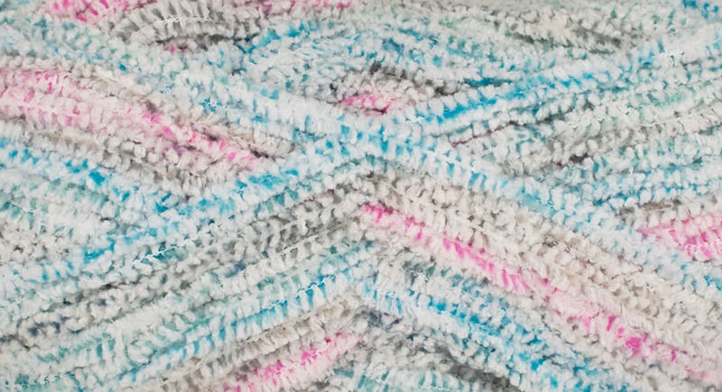 Magic Chenille Linie 507 von ONline 0105 - pink blau grau color