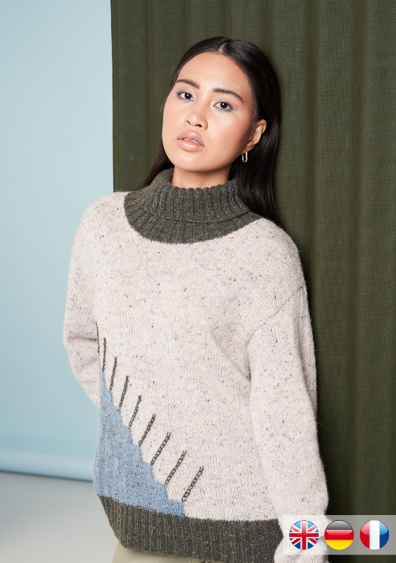 Pullover Position | Wollpaket mit Felted Tweed | Stricken