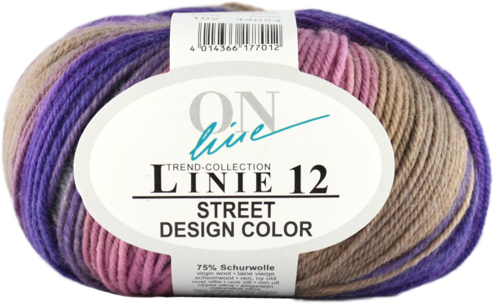 Street Design-Color Linie 12 von ONline 0102 - lila/grau/beige