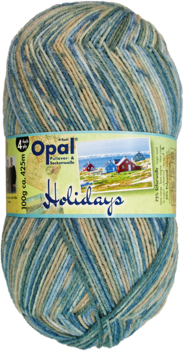 OPAL Color 4-fach Sockenwolle Holidays: 11247 Küstenromantik