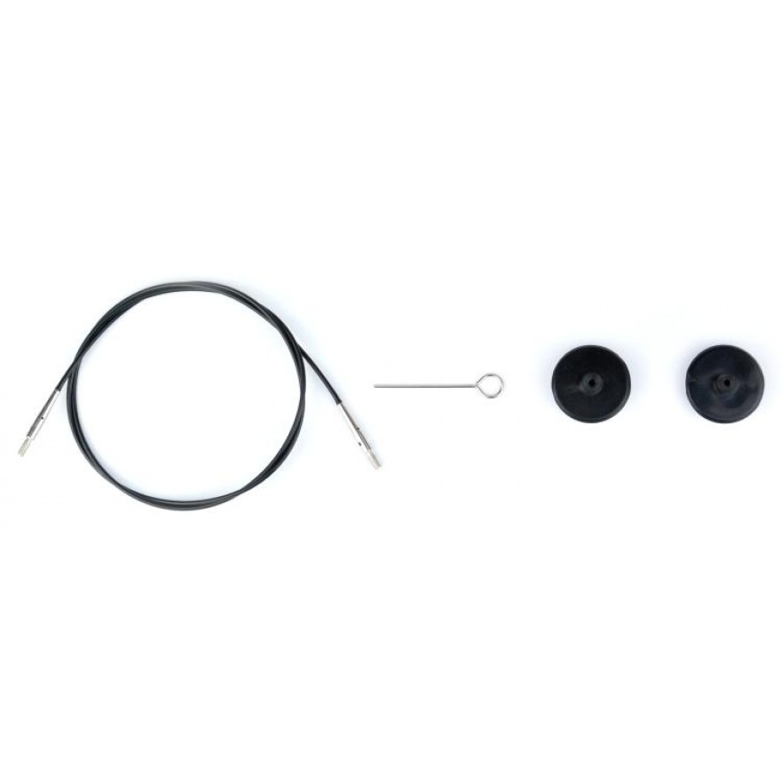 Seil schwarz für Lykke Nadelspitzen | 100 cm (für 13cm Spitzen)