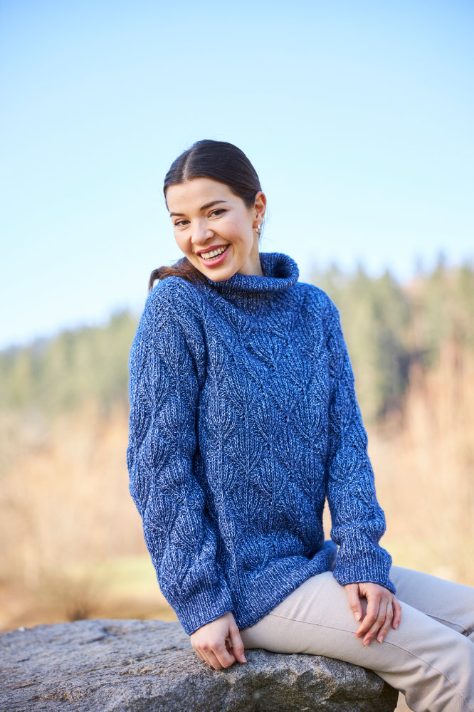 Pulli mit Fantasie-Patentmuster | Wollpaket mit Sydney | Stricken