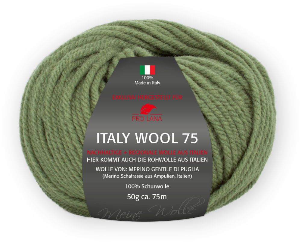 Italy Wool 75 von Pro Lana 0271 - khaki
