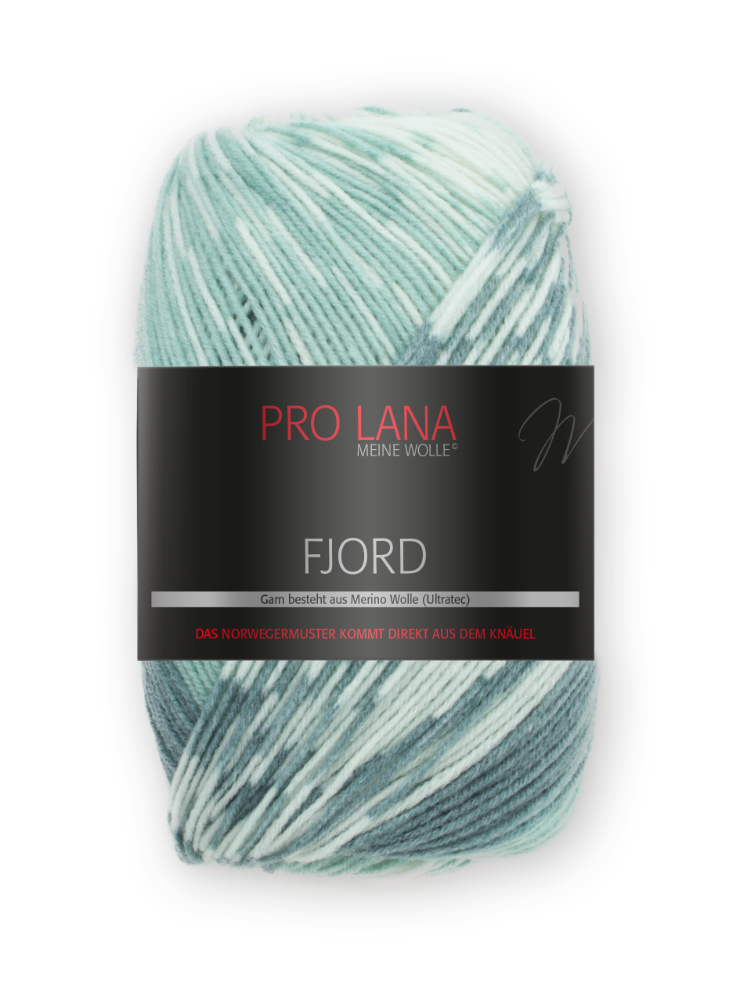 Fjord von Pro Lana 0085 - jade/petrol/weiß