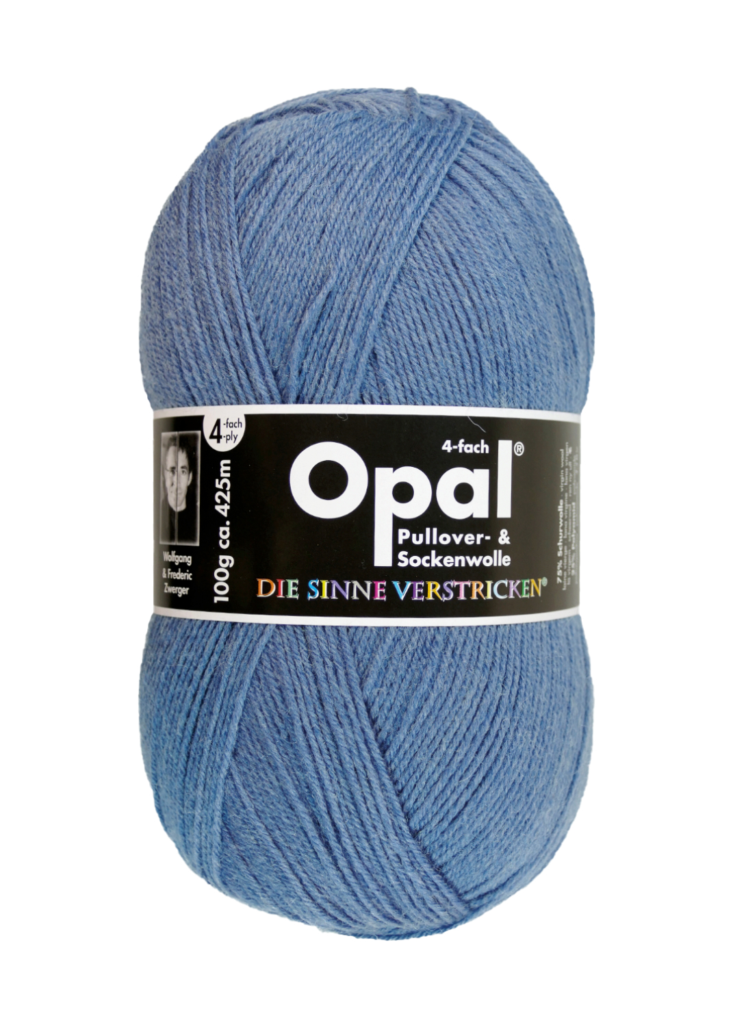 OPAL uni - 4-fach Sockenwolle 5195 - jeansblau