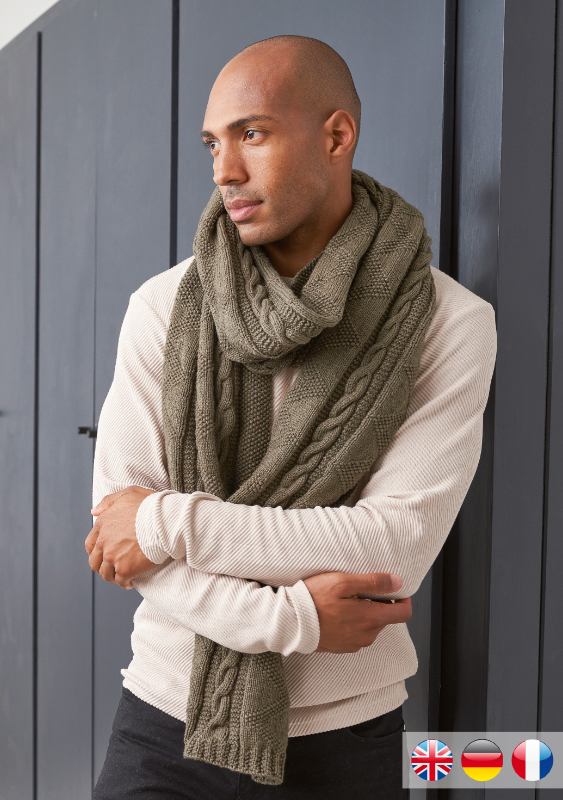 Herren-Schal Colt | Einzelanleitung | Stricken | Martin Storey