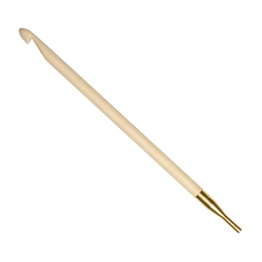 Tunesische Häkelnadel Bamboo addiClick 16 cm | 12,00 mm