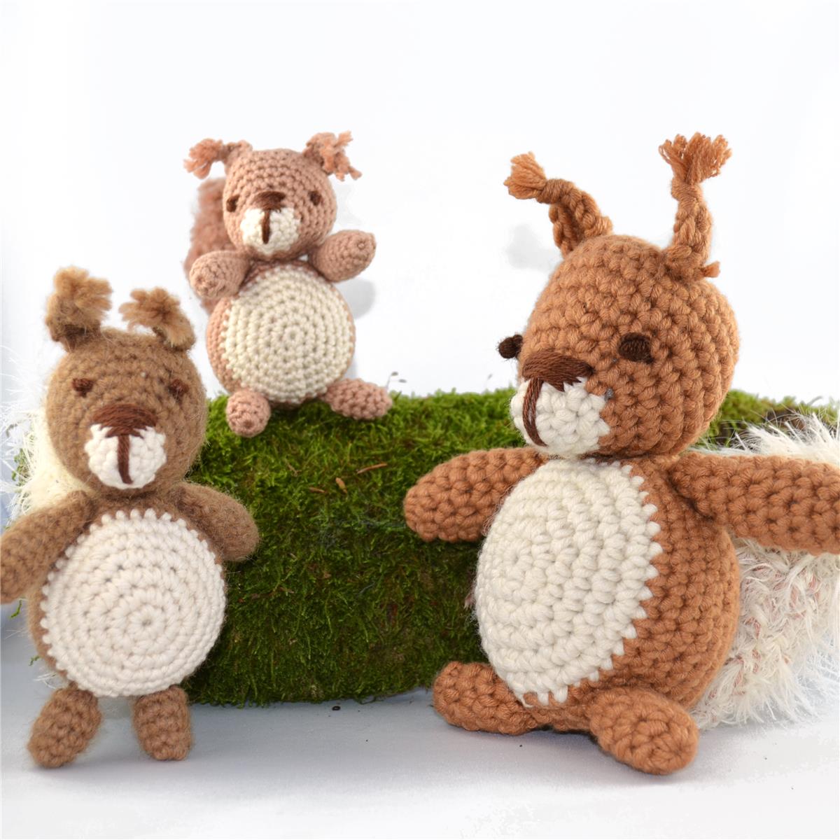 Eichhörnchen | Einzelanleitung | Wolle Basic Cotton 0025 - rostbraun | Häkeln | Annemarie
