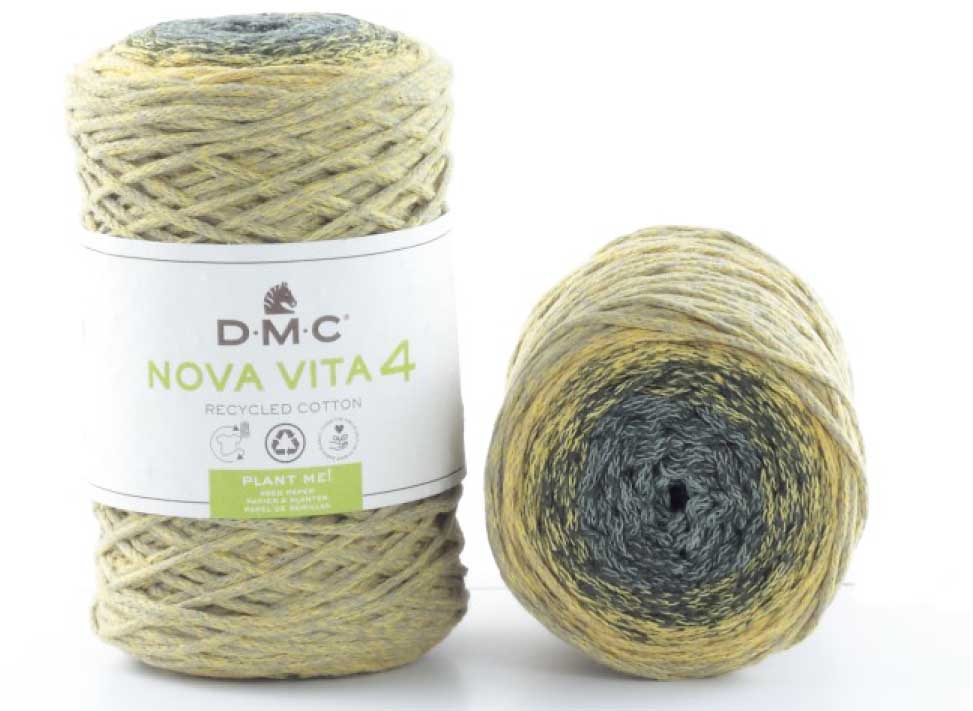 Nova Vita 4 Color Häkel- Makramee und Strickgarn von DMC 0108 - olive