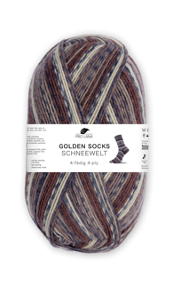 Golden Socks 5er Packung Schneewelt - 4-fach Sockenwolle