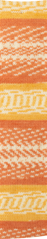 Fjord Socks - 4-fach Sockenwolle von Pro Lana 0182 - orange / mais / weiß
