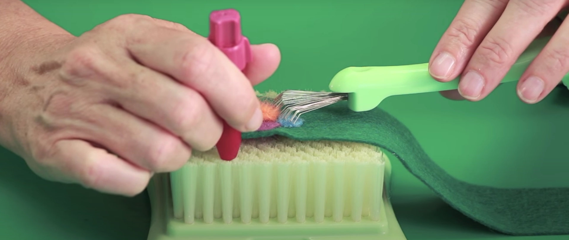 Nadel- / bzw. Trockenfilzen mit Clover