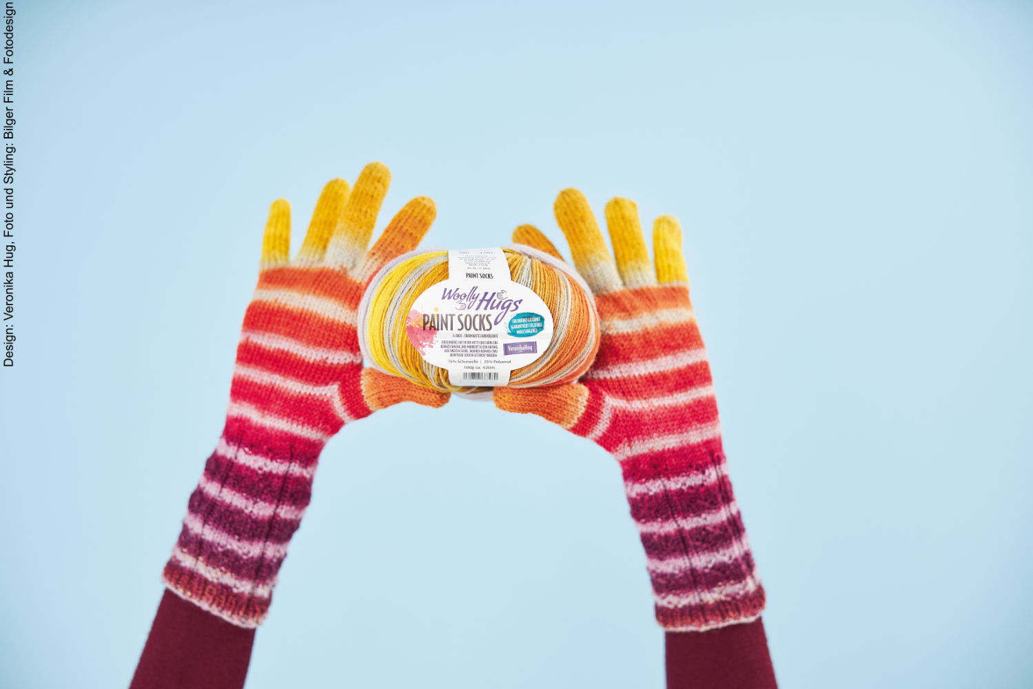 Fingerhandschuhe Greifzu | Wollpaket mit Paint Socks | Stricken
