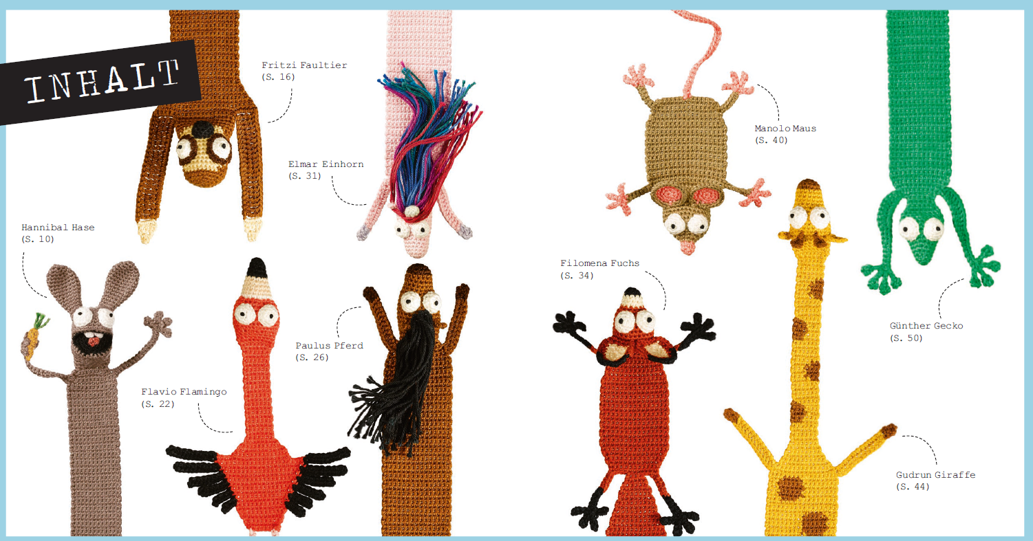 Bookies - Tierische Lesezeichen zum Häkeln by Supergurumi Bookies - Tierische Lesezeichen zum Häkeln by Supergurumi