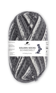 Golden Socks 5er Packung Schneewelt - 4-fach Sockenwolle