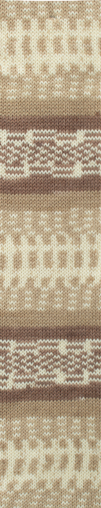 Fjord Socks - 4-fach Sockenwolle von Pro Lana 0181 - beige / braun / weiß