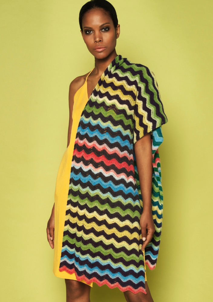 Schal Chevron | Anleitungsheft | Wolle Lace Ball  | Häkeln | 