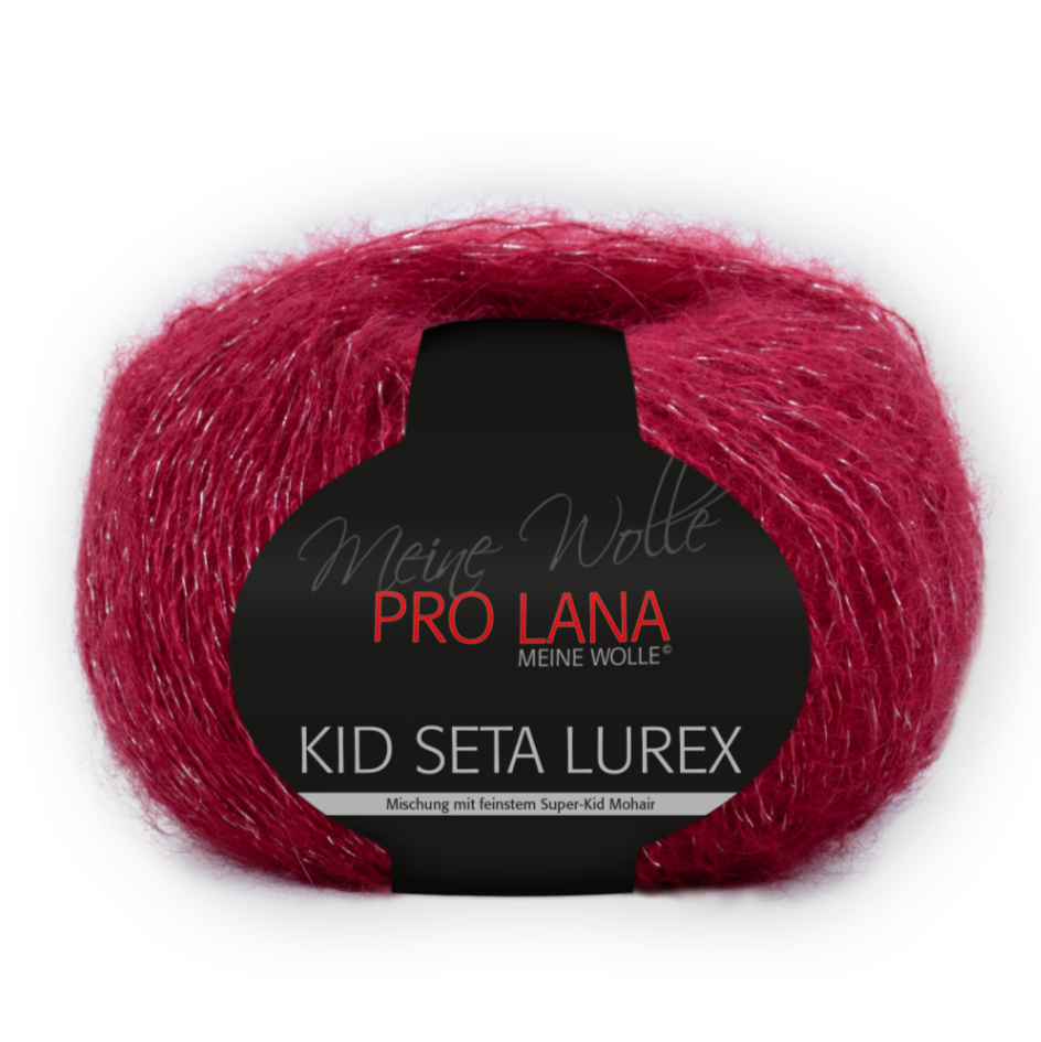 Kid-Seta Lurex von Pro Lana 0231 - rot