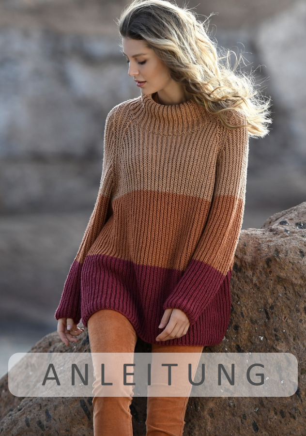 Halbpatentpullover | Einzelanleitung | Wolle Timona Linie 110  | Stricken | ONline