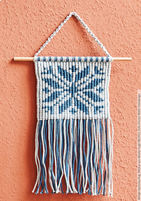 Wandbehang Stern | Anleitungsheft | Wolle Macramé  | Makramee Knoten | Veronika Hug, Woolly Hugs, Christophorus Verlag
