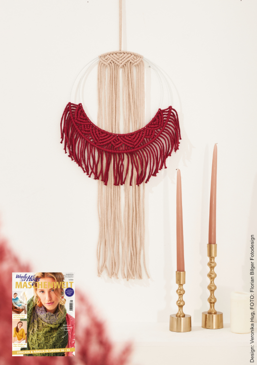 Wandbehang / Traumfänger | Anleitungsheft | Wolle Macramé  | Makramee Knoten | Veronika Hug, Woolly Hugs, Christophorus Verlag