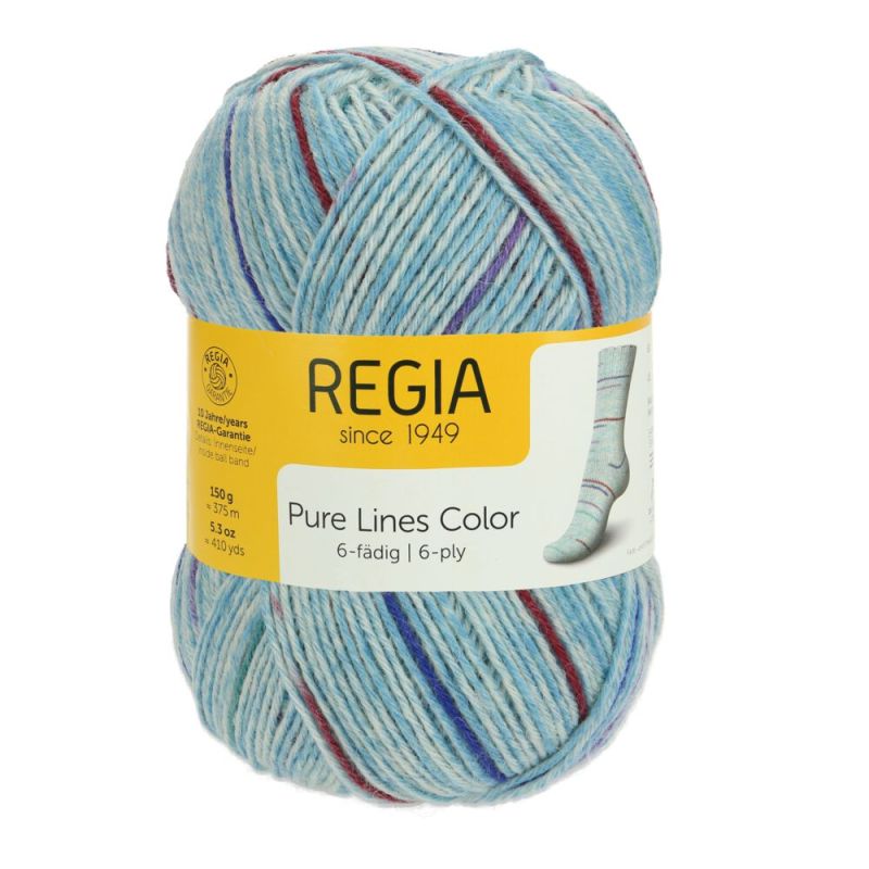 Sockenwolle Color 6-fach 150 g von Regia 6217 pure sky blue
