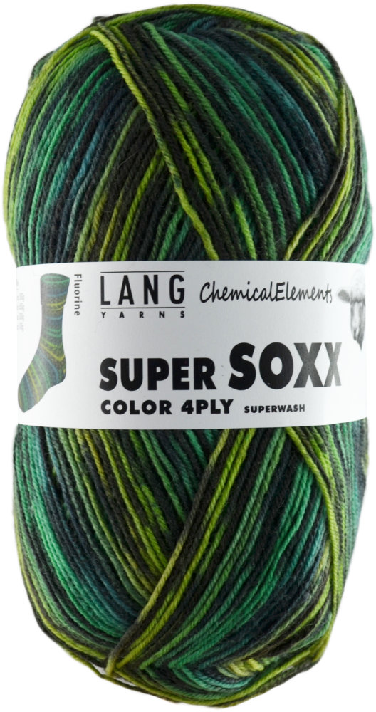 Super Soxx 4-fach von Lang Yarns ChemicalElements - 0346 - Fluorine