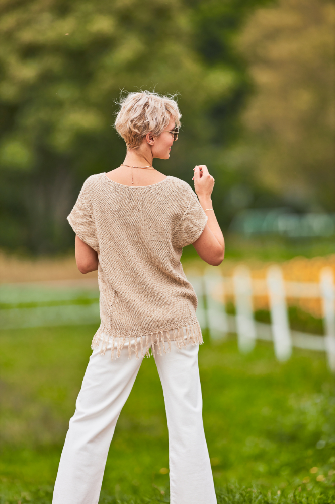 Pulli mit Fransen | Wollpaket mit Viva Summer | Stricken