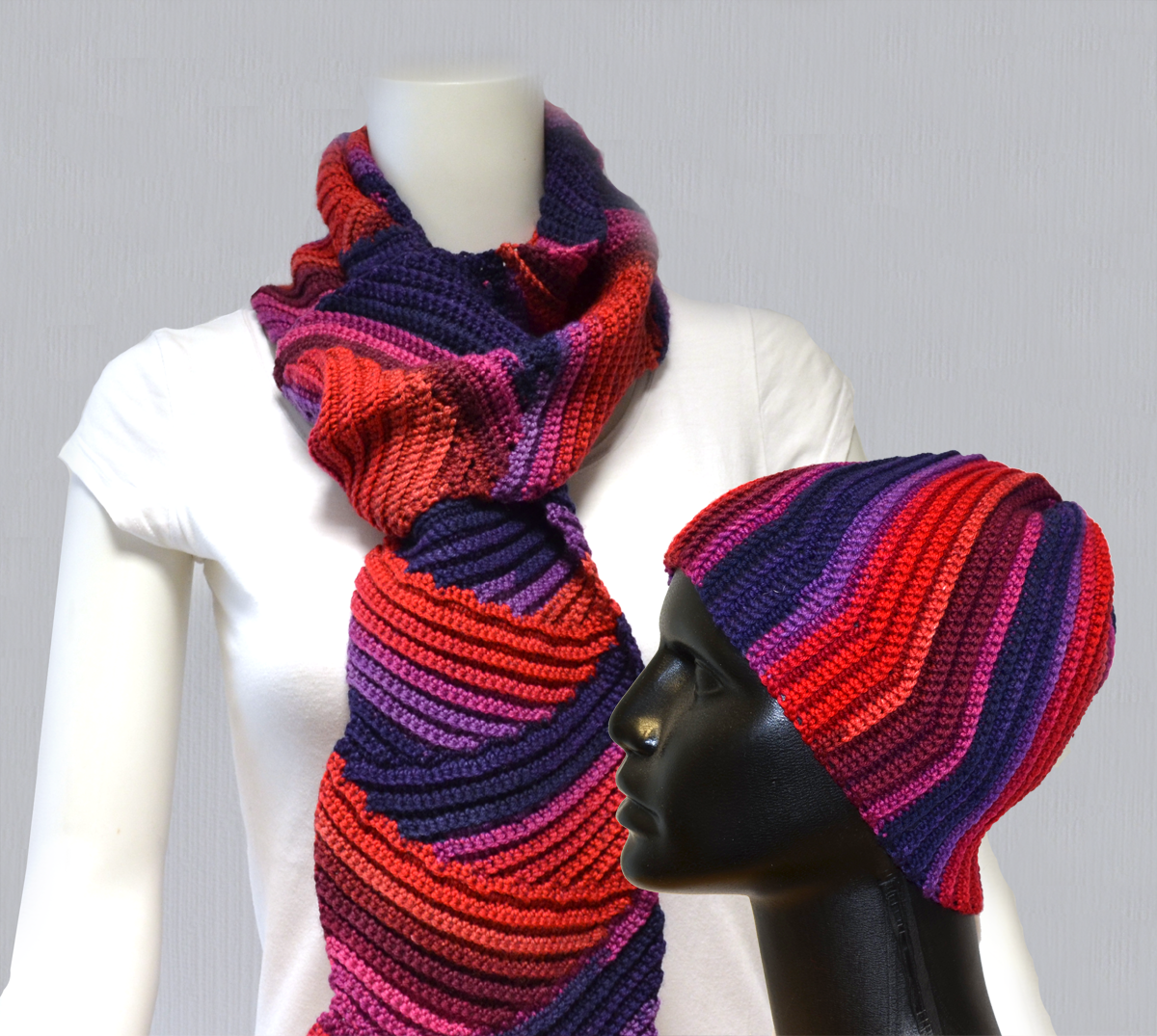 Mütze & Schal Feuerwerk | Einzelanleitung | Wolle Starwool Linie 4 Design Color  | Häkeln | Annemarie