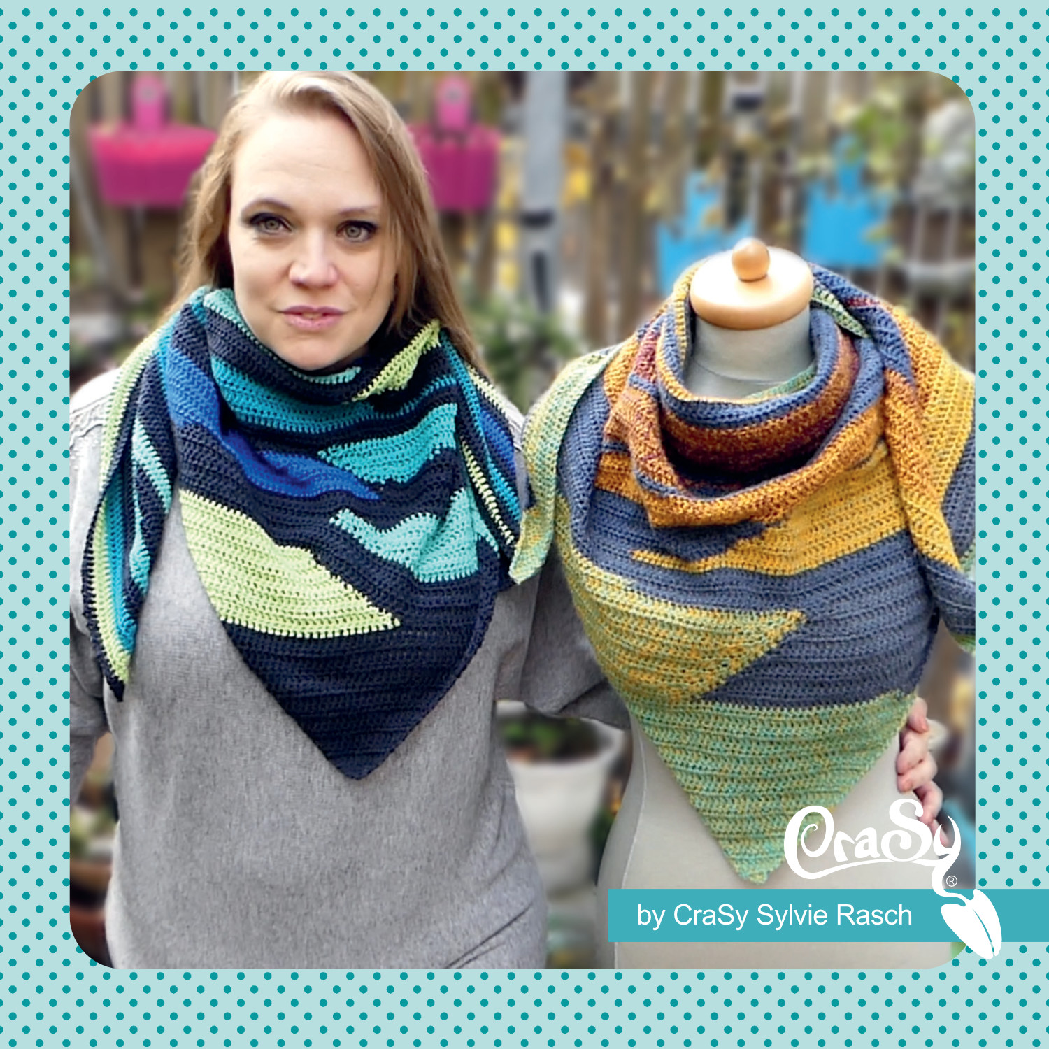 Tuch 1-2-3 gehäkelt | Anleitung als PDF | Häkeln | Sylvie Rasch Tuch 1-2-3 gehäkelt | Anleitung als PDF | Häkeln | Sylvie Rasch