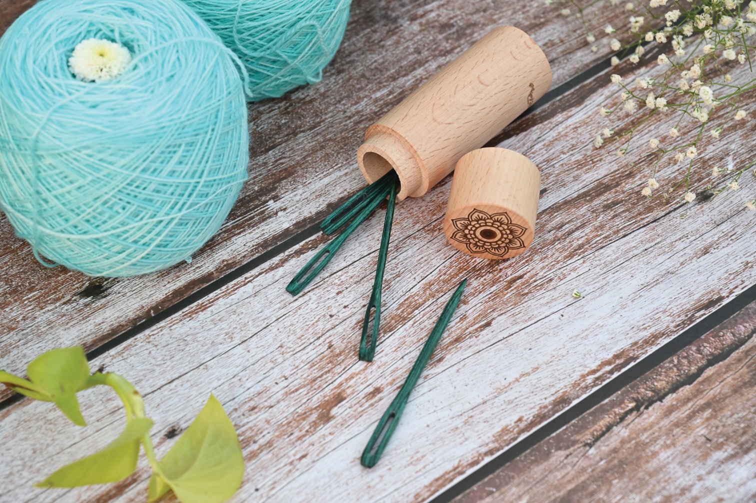 Wollnadeln / Stopfnadeln aus Holz Mindful von knit pro