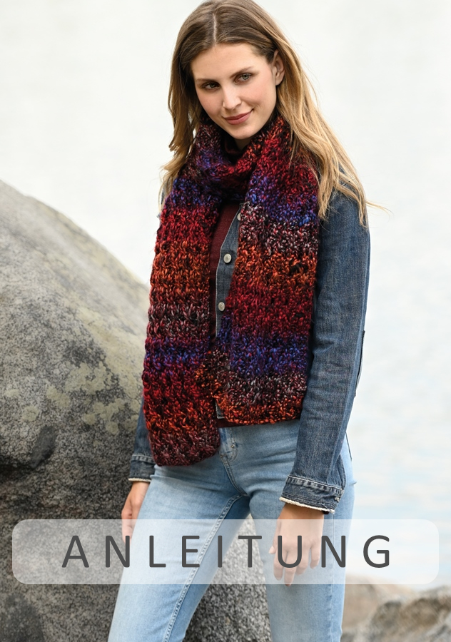 Schal | Einzelanleitung | Wolle Omedo Linie 464  | Stricken | ONline
