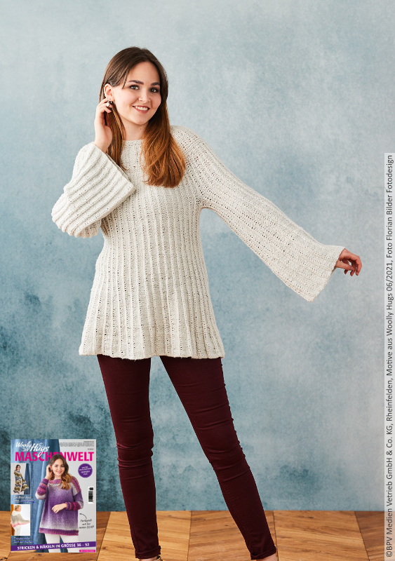 Pullover Silver-Bird | Wollpaket mit Cashmere+ | Stricken