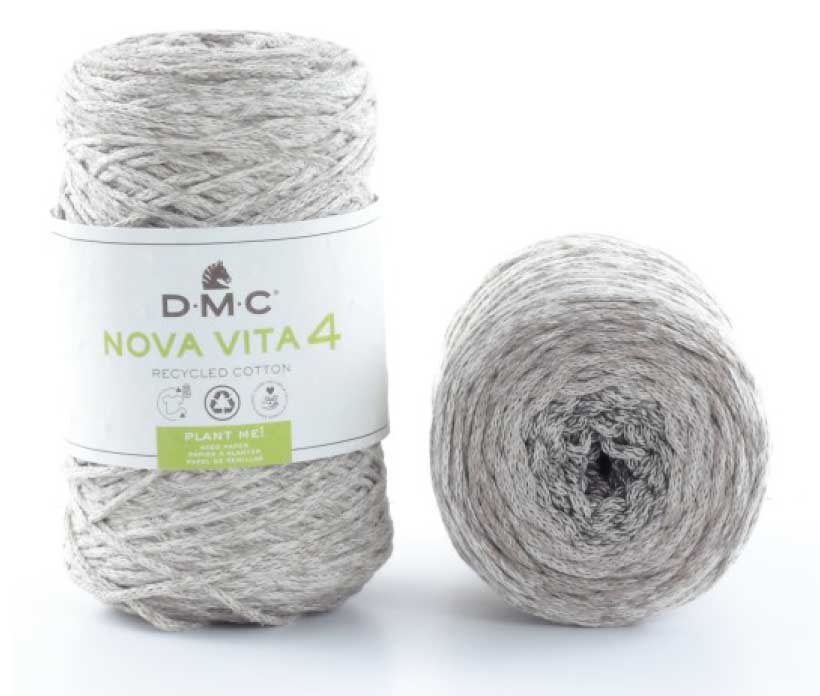 Nova Vita 4 Color Häkel- Makramee und Strickgarn von DMC 0311 - braun beige