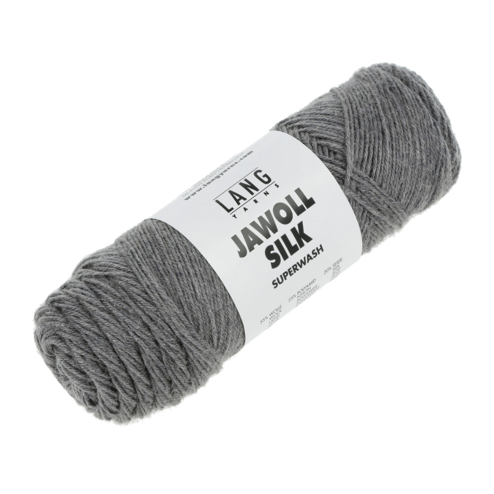 Jawoll Silk von Lang Yarns 0103 - dunkelgrau melange