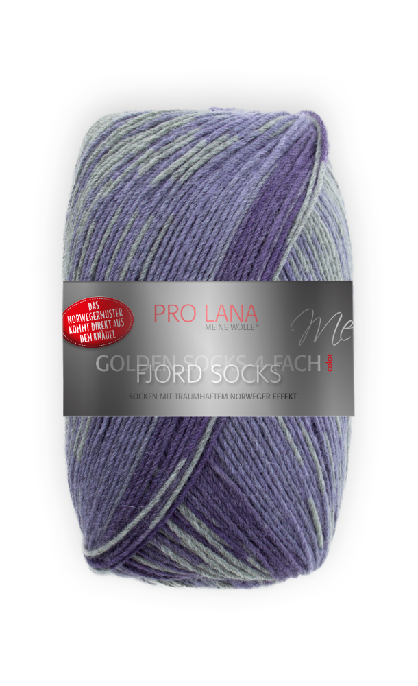 Fjord Socks - 4-fach Sockenwolle von Pro Lana 0192 - violett color