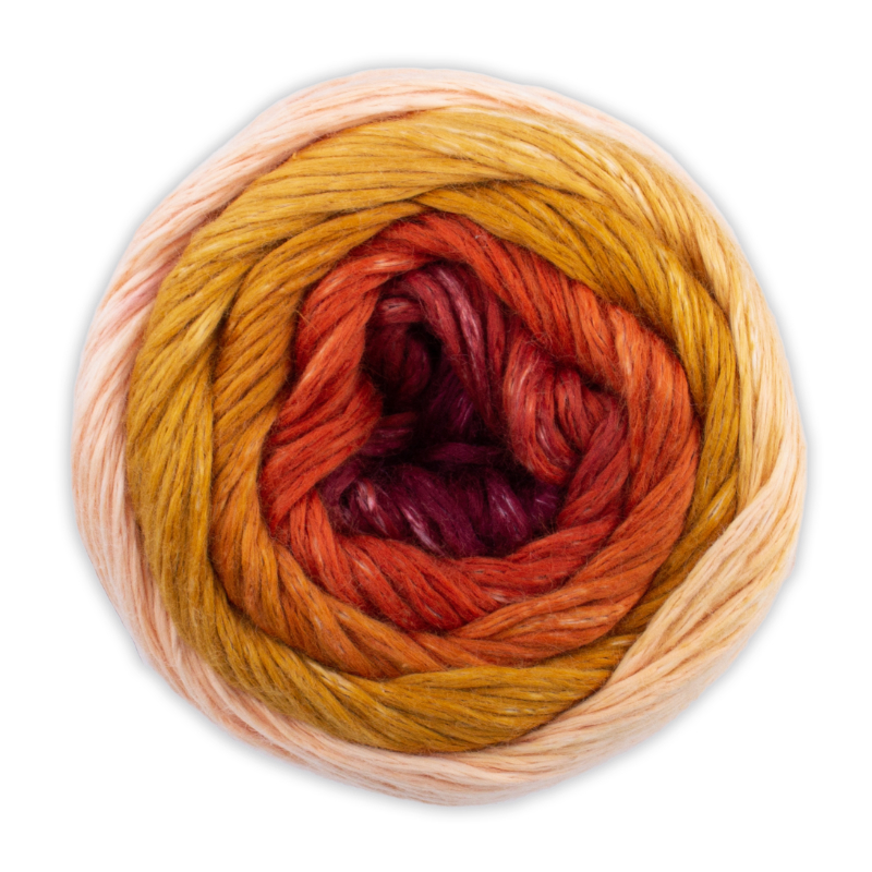 Sky von Woolly Hugs 0080 - lachs/senf/rost/bordeaux Sky von Woolly Hugs 0080 - lachs/senf/rost/bordeaux