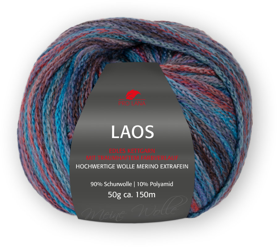 Laos Kettgarn von Pro Lana 0085 - meer