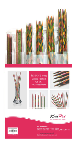 Nadelspiele Set Symfonie Holz 20 cm von knit pro